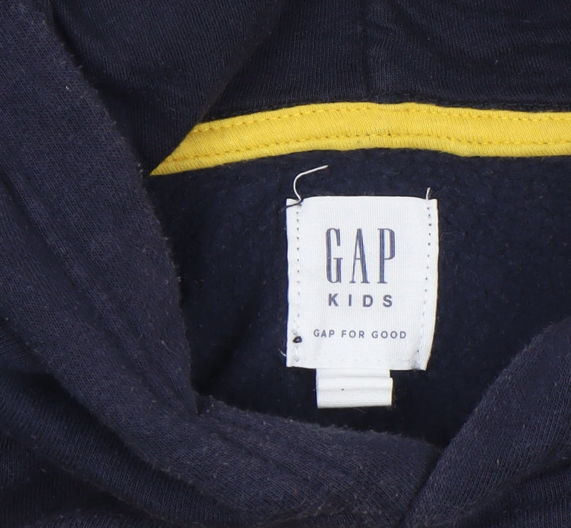 Boys UK Size 6-7 Years Gap Blue Pullover Hoodie