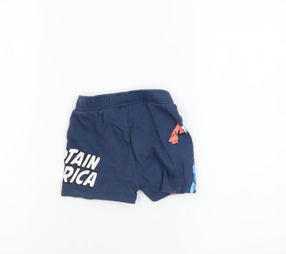 Zara Marvel Captain America Blue Shorts 18 Months Unisex Baby