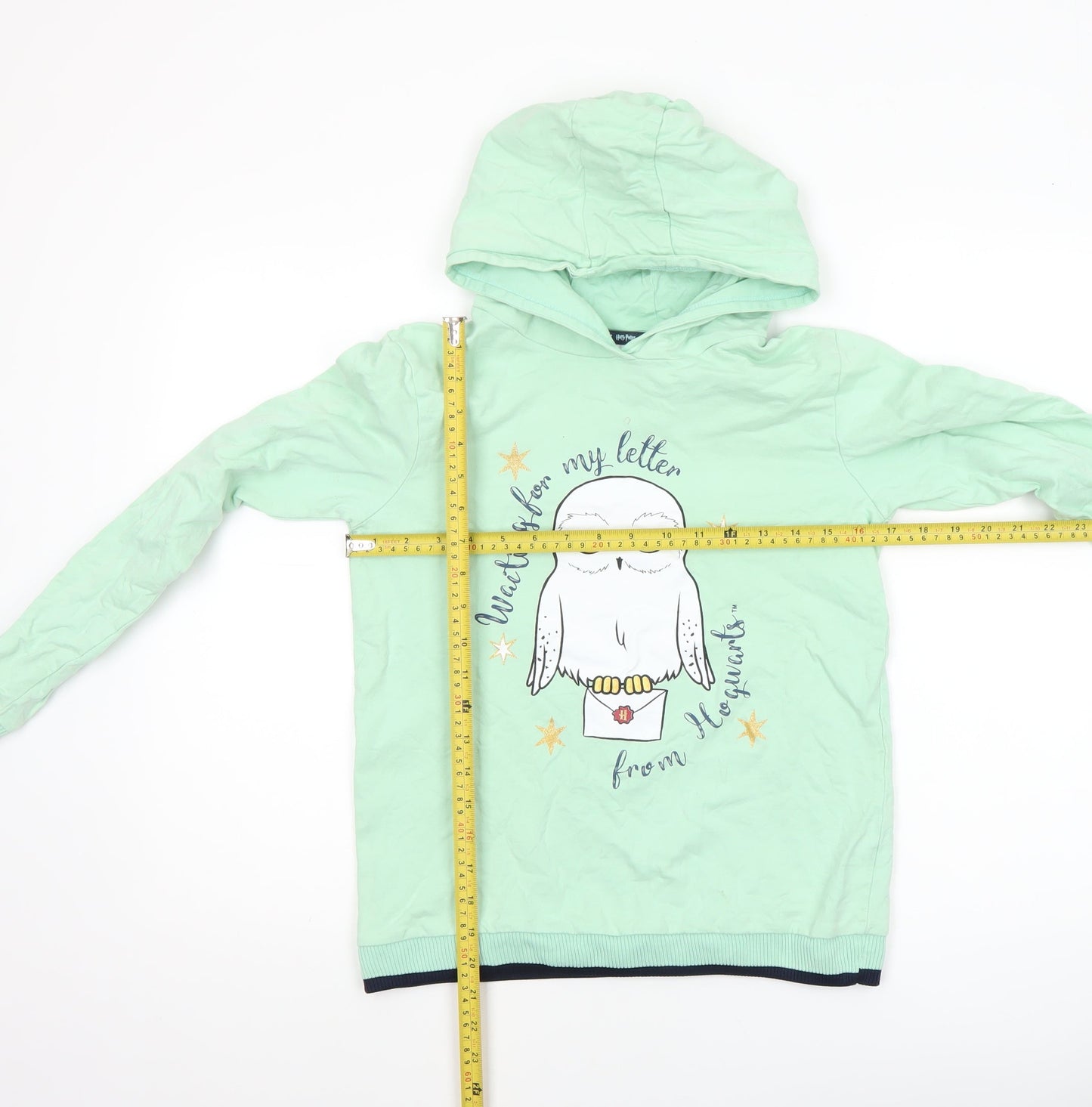 Girls UK Size 12-13 Years Harry Potter Green Pullover Hoodie