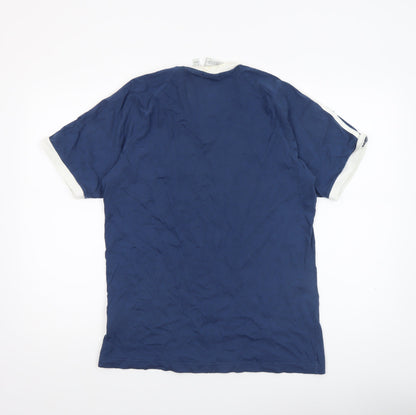 Mens UK Size M adidas Blue  T-Shirt