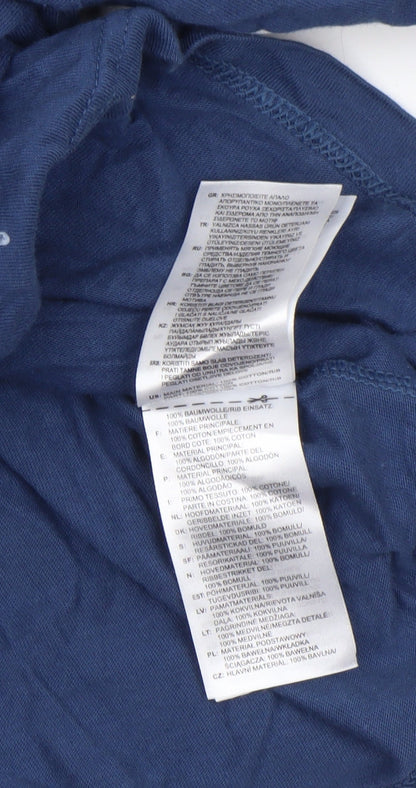 Mens UK Size M adidas Blue  T-Shirt