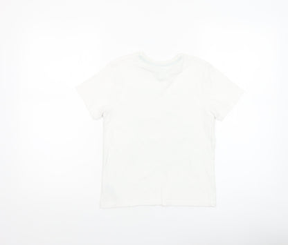 Girls UK Size 7-8 Years Primark White Basic T-Shirt