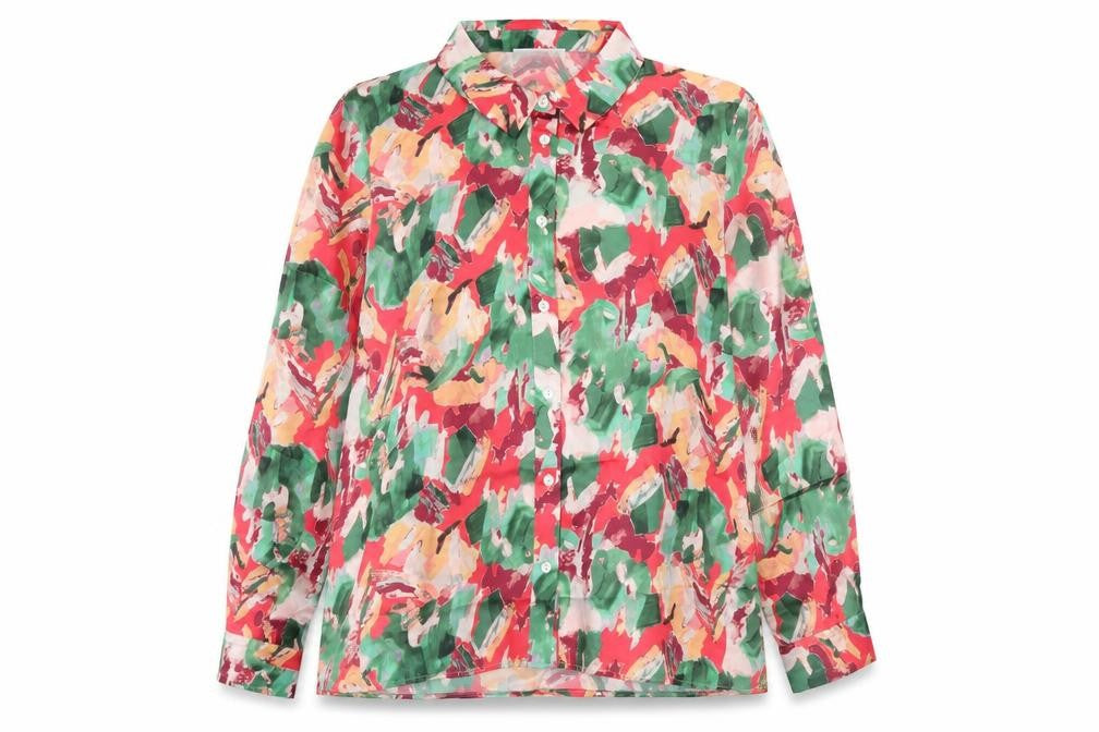 Womens UK Size 20 Gallery Multicoloured Basic Button-Up