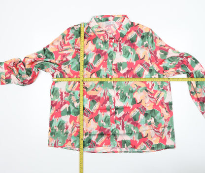 Womens UK Size 20 Gallery Multicoloured Basic Button-Up