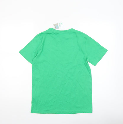 Boys UK Size 10-11 Years Primark Green Basic T-Shirt