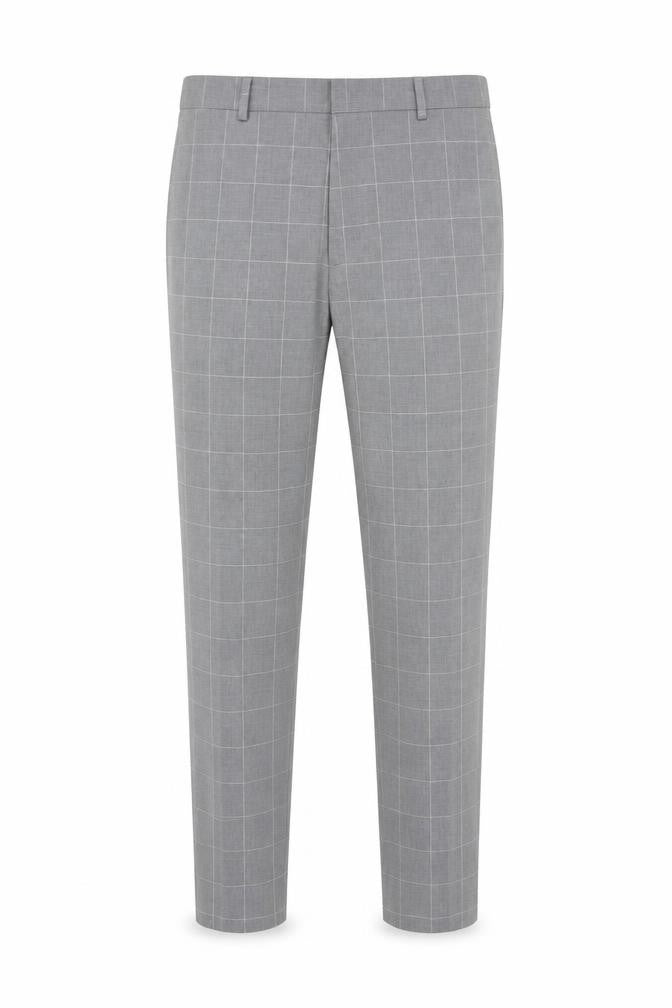 Mens UK Size M H&M Slim Fit Dress Pants Grey Trousers