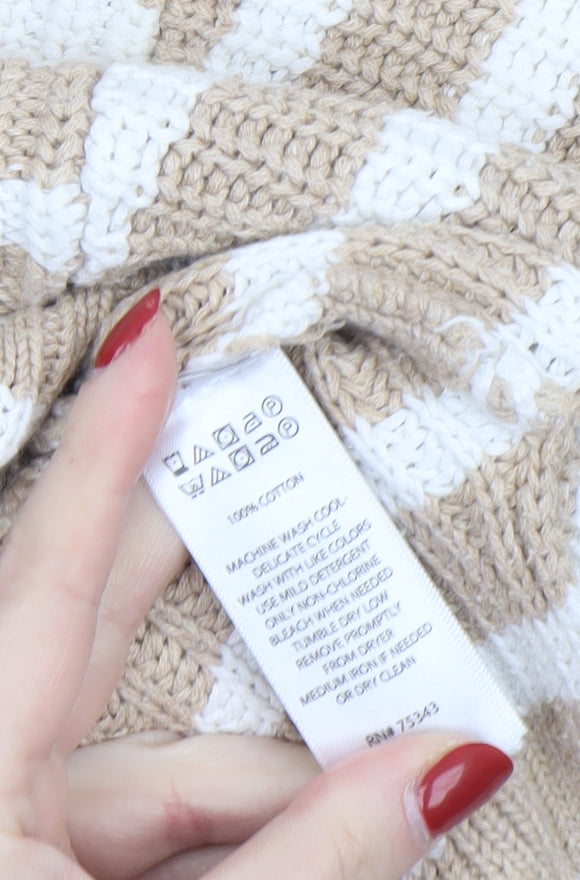 Womens UK Size L Cupcakes and Cashmere Beige Pullover Jumper