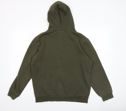 Mens UK Size S PUMA Green Pullover Hoodie