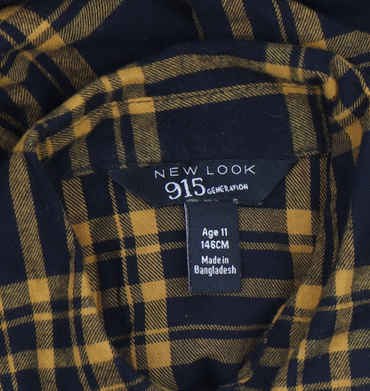 Boys UK Size 11 Years New Look Yellow Basic Button-Up