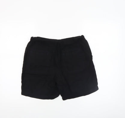 Dunnes Women’s Black Linen Blend Chino Shorts Size 8
