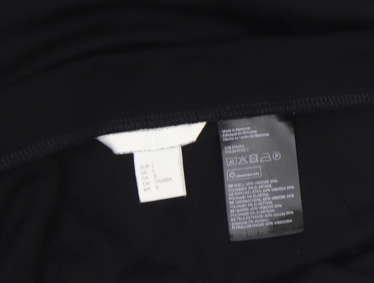 Womens UK Size L H&M Wrap Jersey Skirt