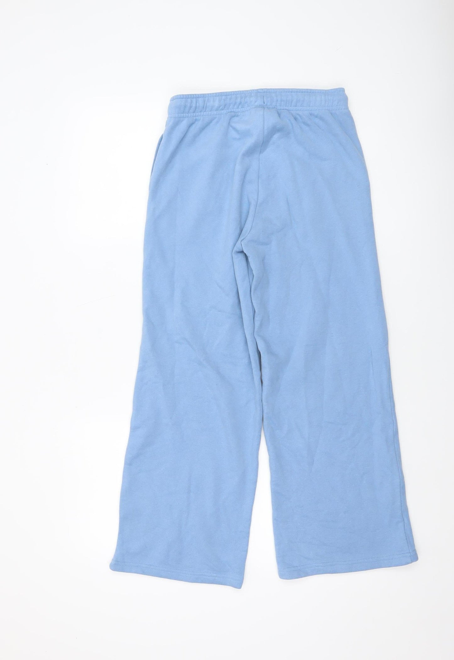Girls UK Size 10-11 Years Marks and Spencer Regular Fit Sweatpants Blue Trousers