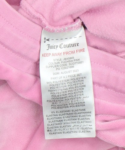 Girls UK Size 12-13 Years Juicy Couture Regular Fit Jogger Pink Trousers