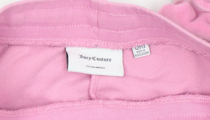 Girls UK Size 12-13 Years Juicy Couture Regular Fit Jogger Pink Trousers