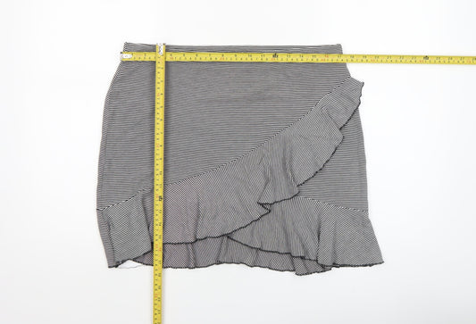 Womens UK Size L H&M Wrap Jersey Skirt