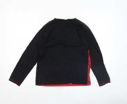 Manchester United Boys Red Black 11-12 Years Long Sleeve Pyjama Top