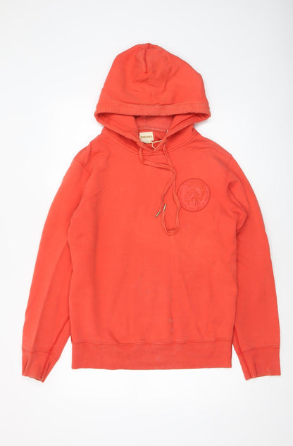 Mens UK Size M Diesel Red Pullover Hoodie
