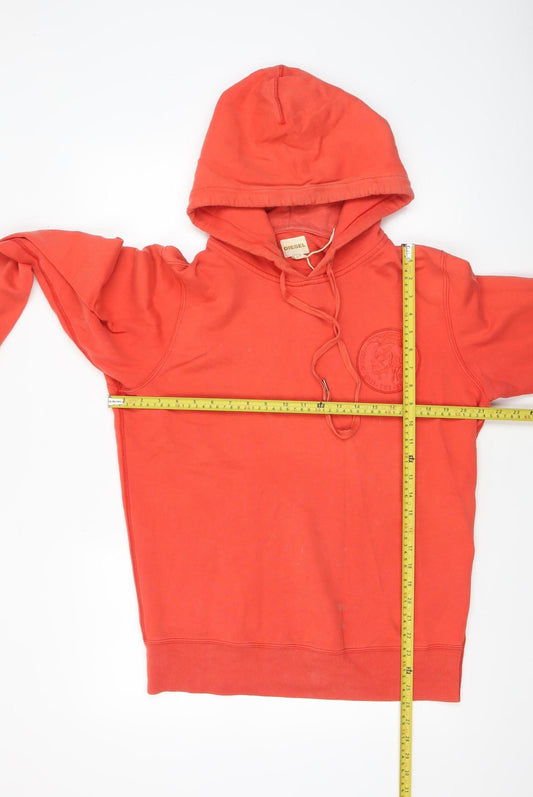 Mens UK Size M Diesel Red Pullover Hoodie