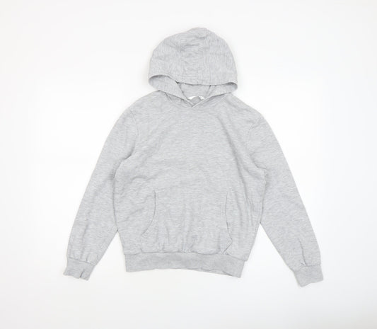 Boys UK Size 11-12 Years Marks and Spencer Grey Pullover Hoodie