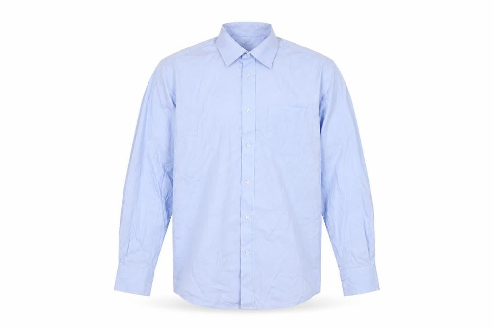 Mens UK Collar Size 15 Dunnes Smart Blue  Dress Shirt