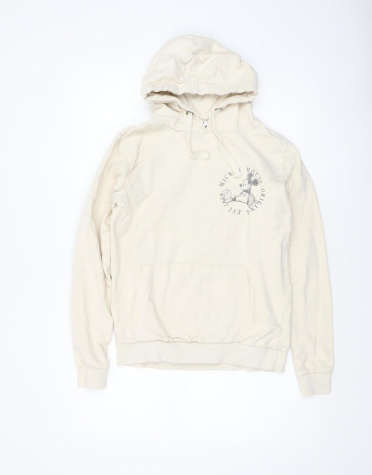Womens UK Size S Disney Beige Pullover Hoodie