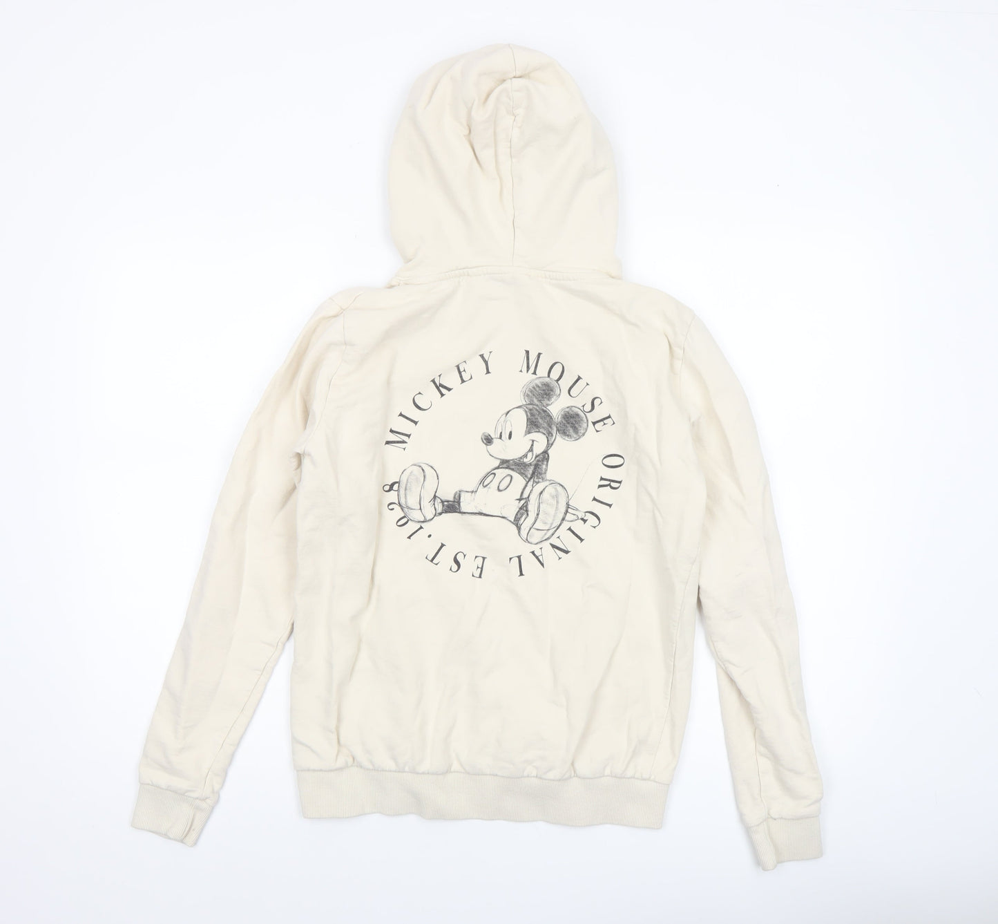 Womens UK Size S Disney Beige Pullover Hoodie