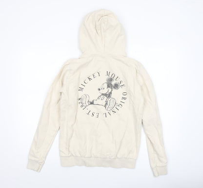 Womens UK Size S Disney Beige Pullover Hoodie
