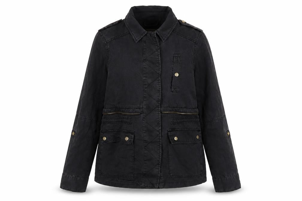 Womens UK Size 8 River Island Black Military Jacket