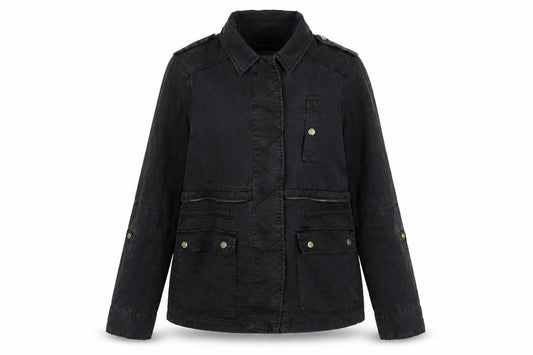 Womens UK Size 8 River Island Black Military Jacket