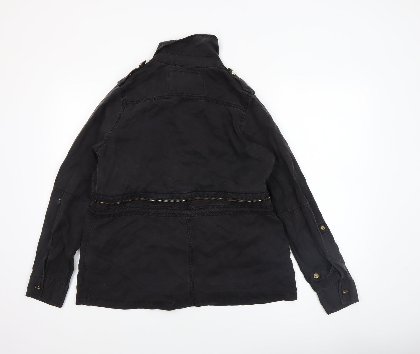Womens UK Size 8 River Island Black Military Jacket