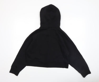 Womens UK Size S Zara Black Pullover Hoodie