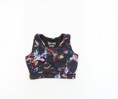 USA Pro Girls Multicoloured 7-8 Years Cropped Tank Sports Top