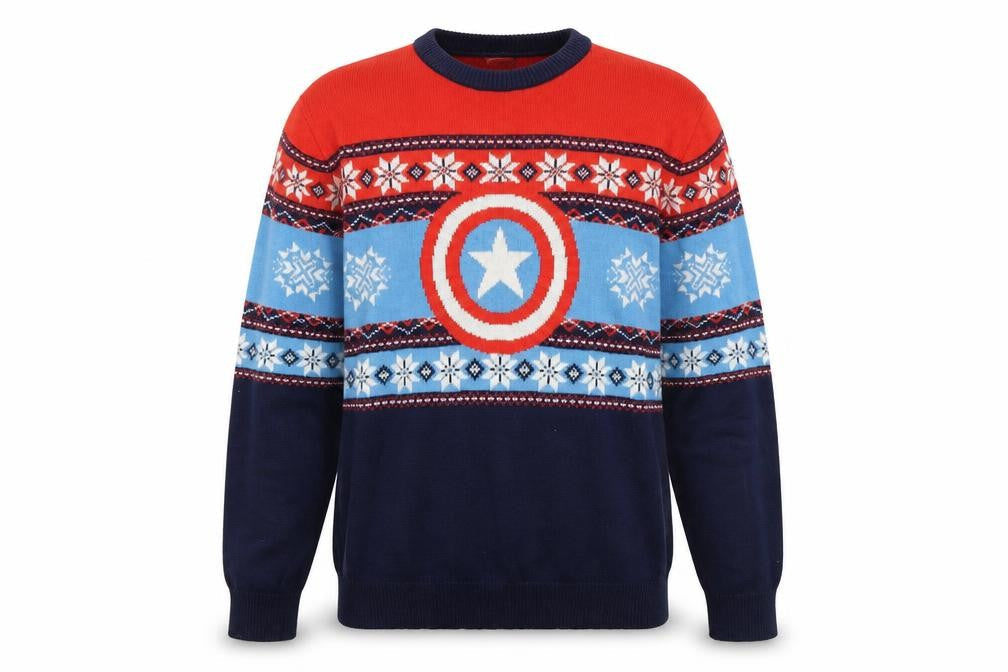 Mens UK Size M Marvel Multicoloured Pullover Jumper