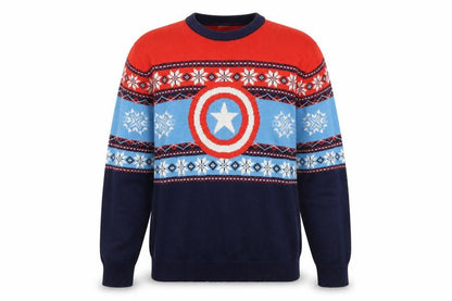 Mens UK Size M Marvel Multicoloured Pullover Jumper
