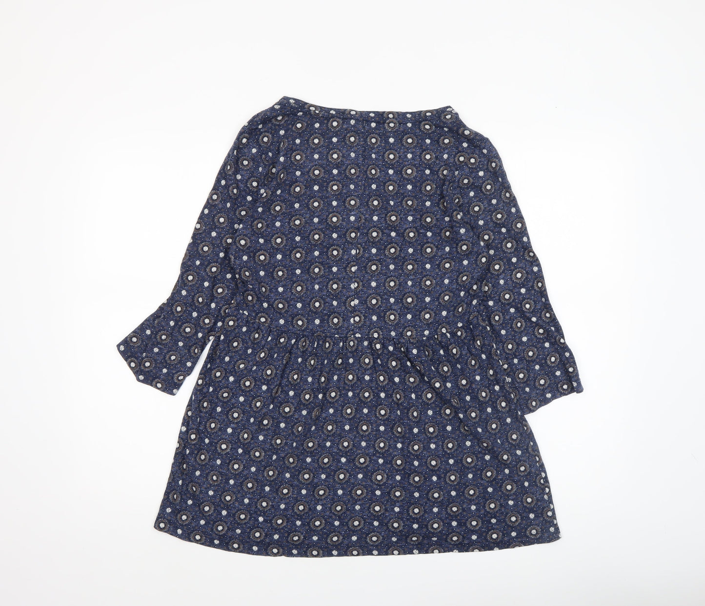 Womens UK Size 10 Fat Face Blue Tunic Blouse