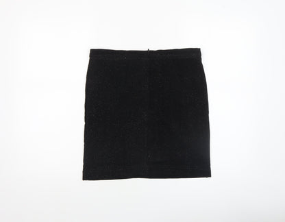 Womens UK Size M Reiss Straight & Pencil Velvet Skirt