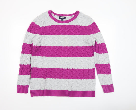 Womens UK Size XL Lands' End Multicoloured Pullover Jumper