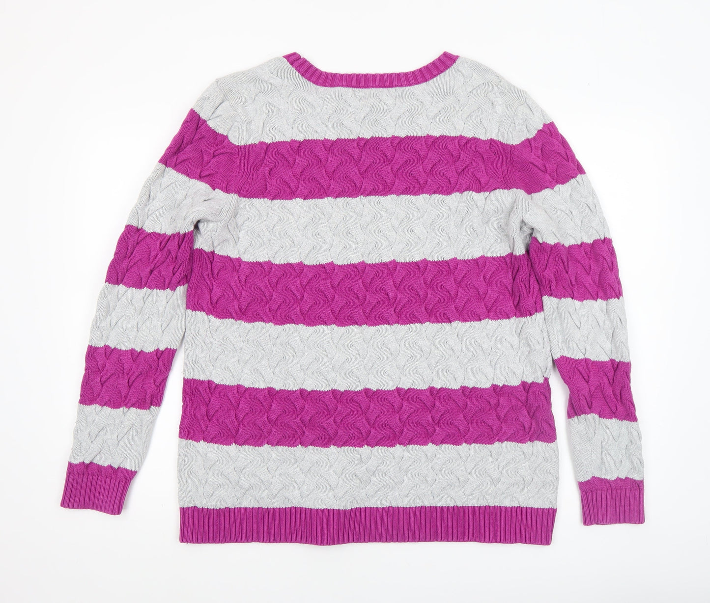 Womens UK Size XL Lands' End Multicoloured Pullover Jumper