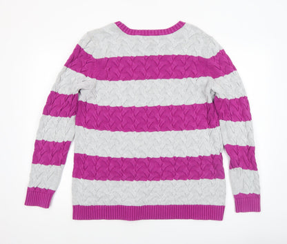 Womens UK Size XL Lands' End Multicoloured Pullover Jumper