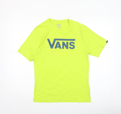 Boys UK Size 12-14 Years VANS Yellow Basic T-Shirt