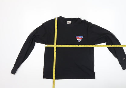 Womens UK Size S Tommy Jeans Black Basic T-Shirt
