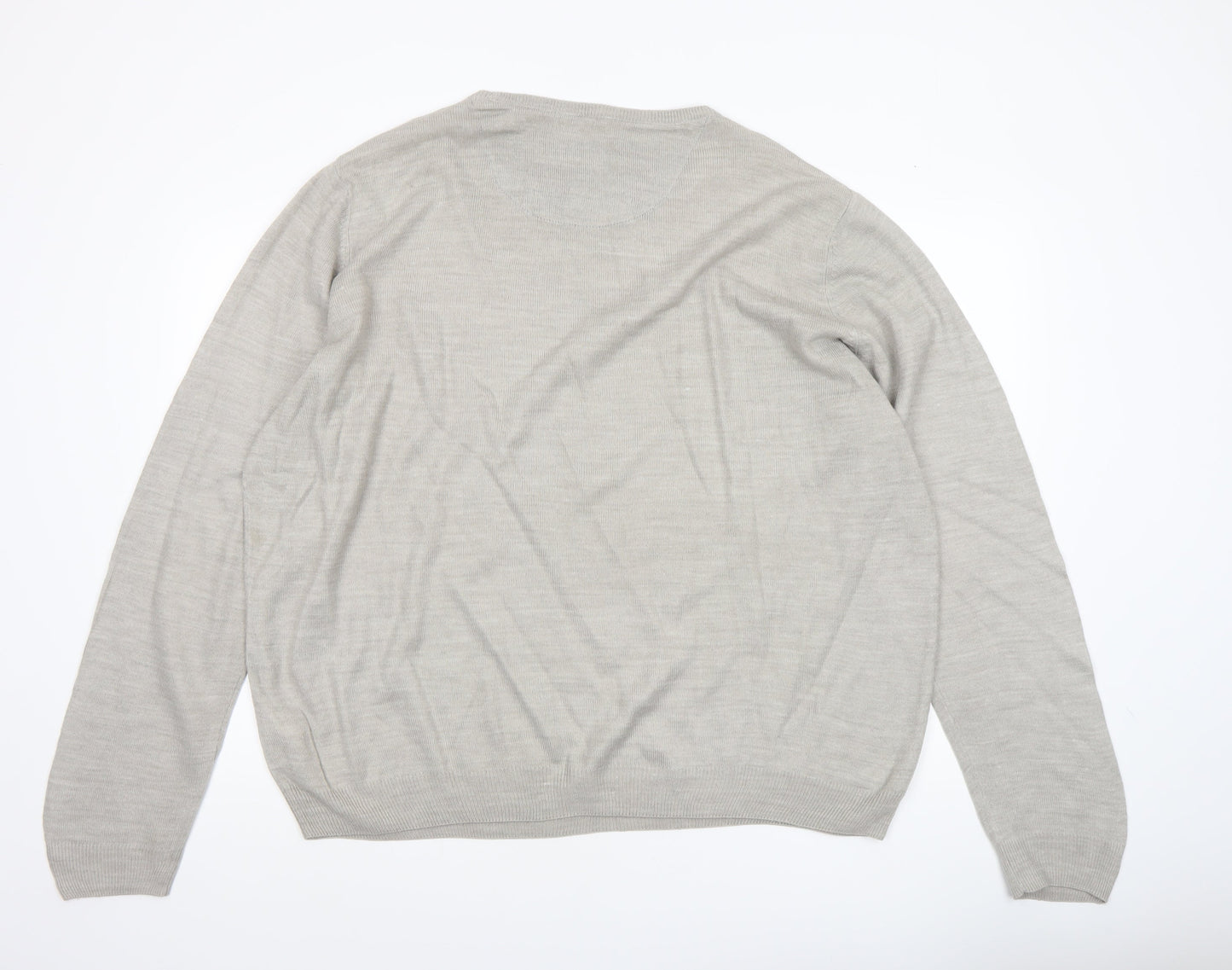 Mens UK Size 2XL Kensington Eastside Beige Pullover Jumper