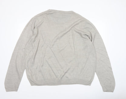 Mens UK Size 2XL Kensington Eastside Beige Pullover Jumper