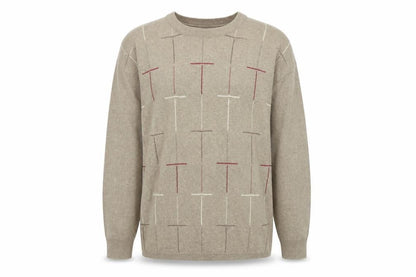Mens UK Size 2XL Winterbeck by Peter Gribby Beige Pullover Jumper