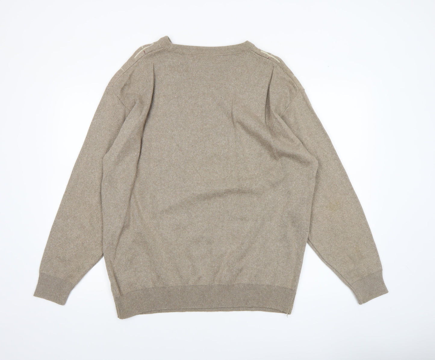 Mens UK Size 2XL Winterbeck by Peter Gribby Beige Pullover Jumper