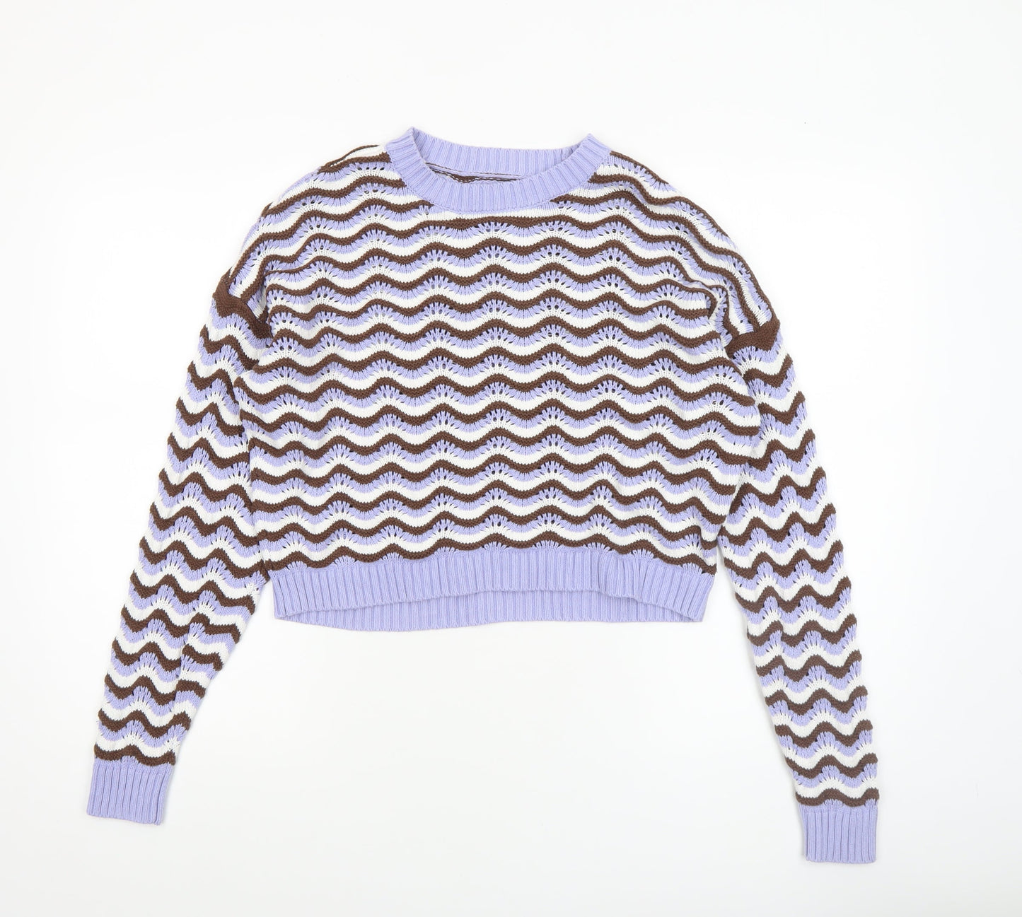Womens UK Size M Hollister Multicoloured Pullover Jumper