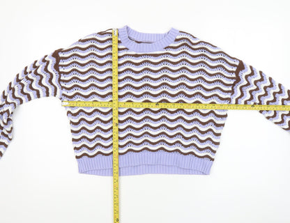 Womens UK Size M Hollister Multicoloured Pullover Jumper