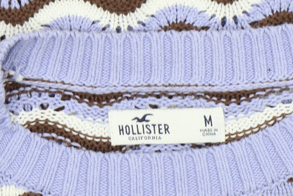 Womens UK Size M Hollister Multicoloured Pullover Jumper