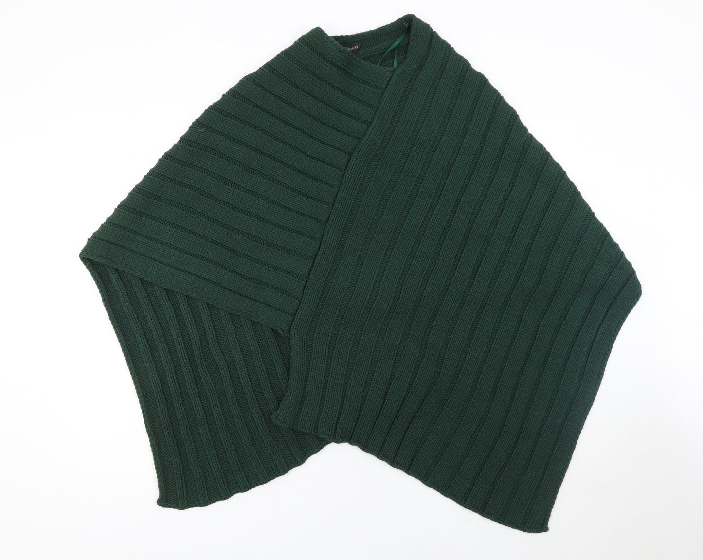 Womens UK Size M/L Accessorize Green Cape Jumper