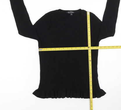 Womens UK Size 14 Miss Selfridge Black Pullover Jumper